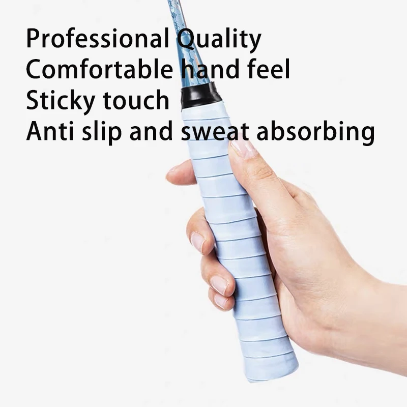 6 Piece of Badminton Grip Anti Slip Straps, Tennis Racket Sports Grip Pads, Shock-Absorbing Grip Straps