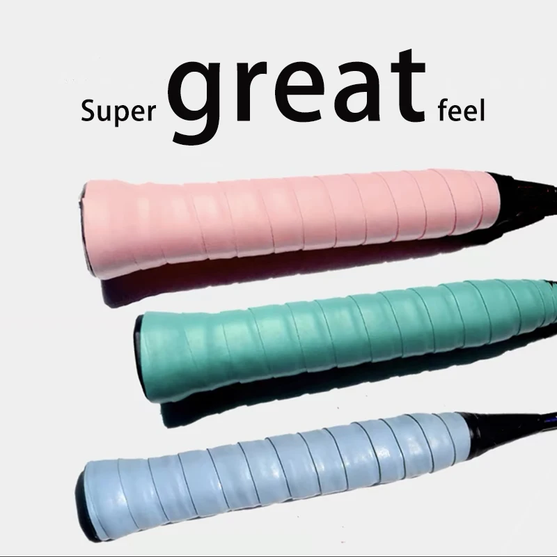 6 Piece of Badminton Grip Anti Slip Straps, Tennis Racket Sports Grip Pads, Shock-Absorbing Grip Straps