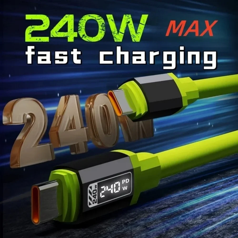 Super Fast Charging Cable Type C To Type C Universal High Power Charger USB Cord for iPhone 16 15 14 Xiaomi Huawei Samsung