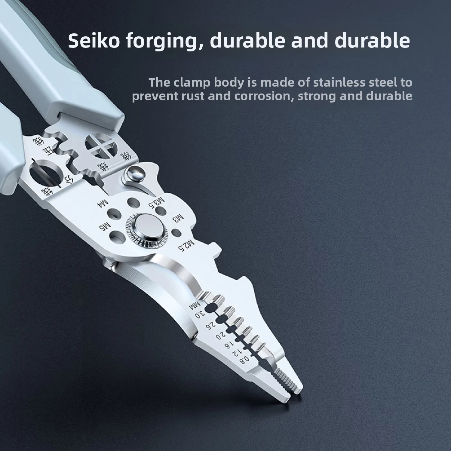 1/2PCS Multifunctional Electrician Pliers 6-in-1 Wire Stripper Separator Cutting Crimping Tool for Cable Repair Installation