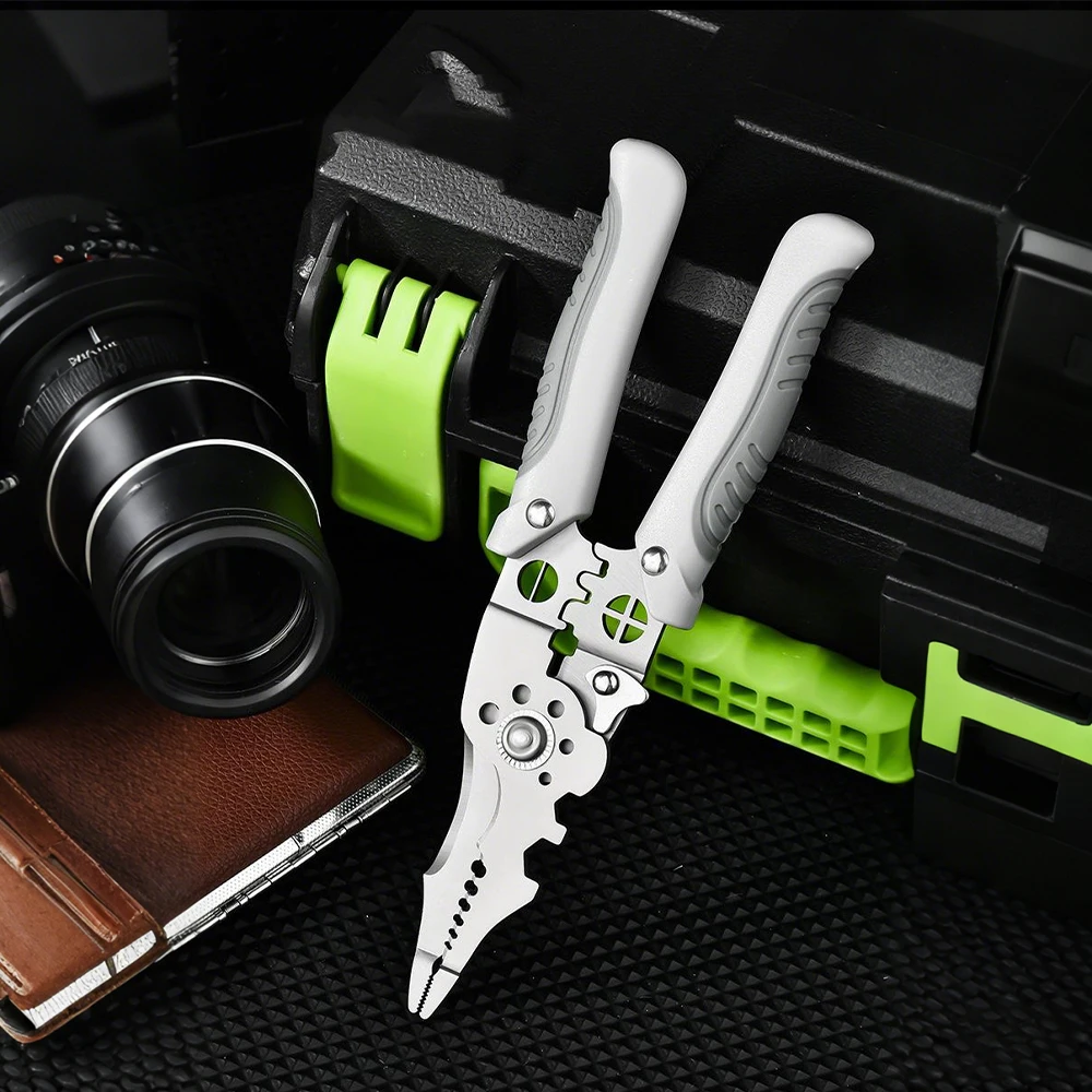 1/2PCS Multifunctional Electrician Pliers 6-in-1 Wire Stripper Separator Cutting Crimping Tool for Cable Repair Installation