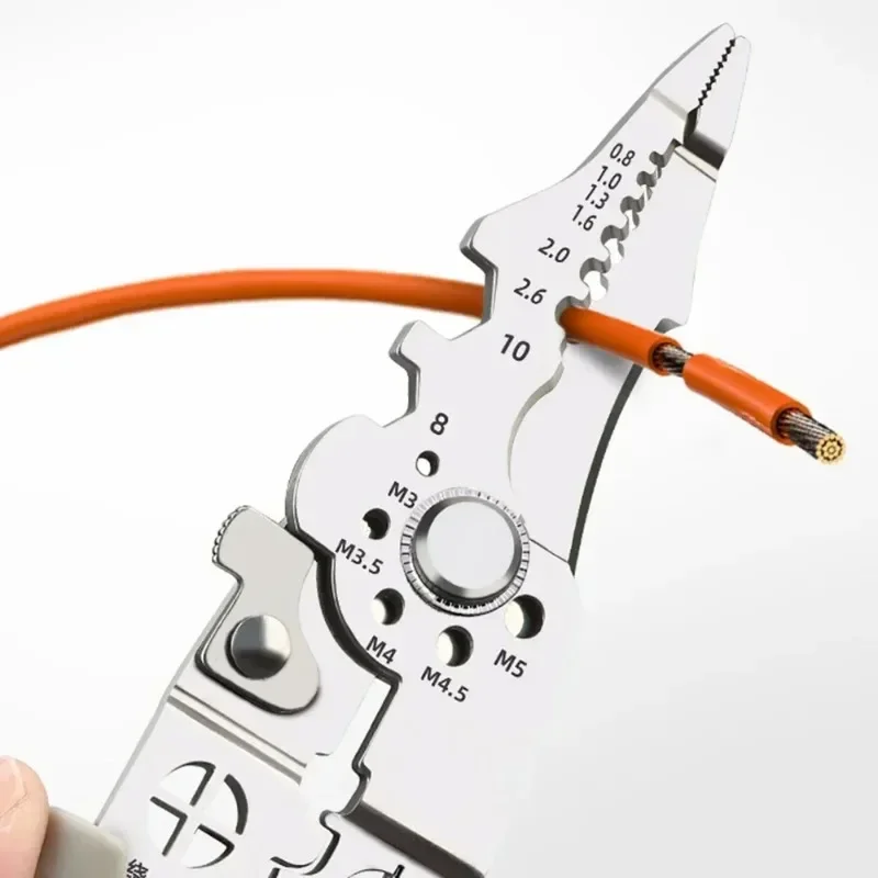 1/2PCS Multifunctional Electrician Pliers 6-in-1 Wire Stripper Separator Cutting Crimping Tool for Cable Repair Installation