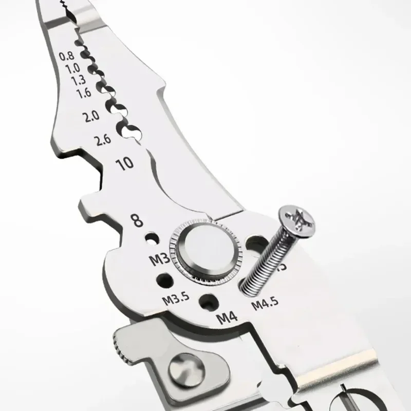 1/2PCS Multifunctional Electrician Pliers 6-in-1 Wire Stripper Separator Cutting Crimping Tool for Cable Repair Installation