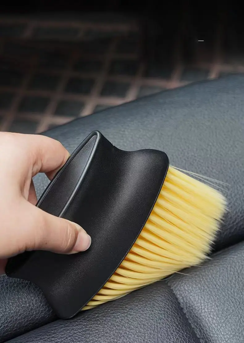 Car Interior Sweeping Dust Soft Brush Car Wash Tool Artifact Car Interior Gap Dust Brush Air Outlet Cleaning Brush