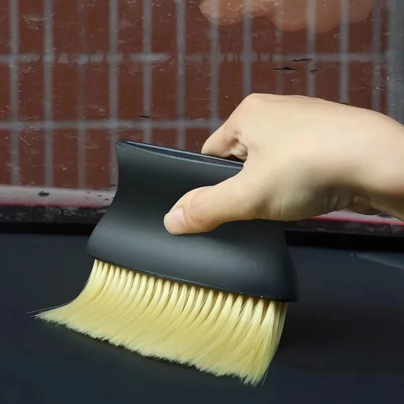 Car Interior Sweeping Dust Soft Brush Car Wash Tool Artifact Car Interior Gap Dust Brush Air Outlet Cleaning Brush