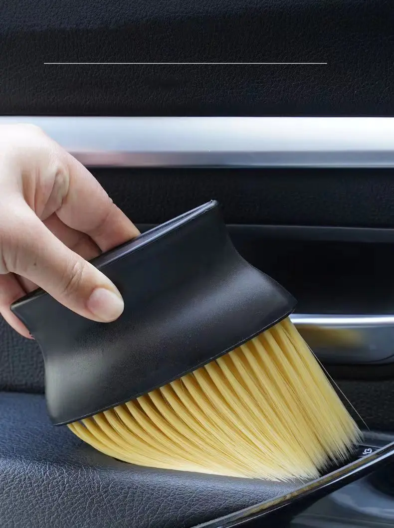 Car Interior Sweeping Dust Soft Brush Car Wash Tool Artifact Car Interior Gap Dust Brush Air Outlet Cleaning Brush