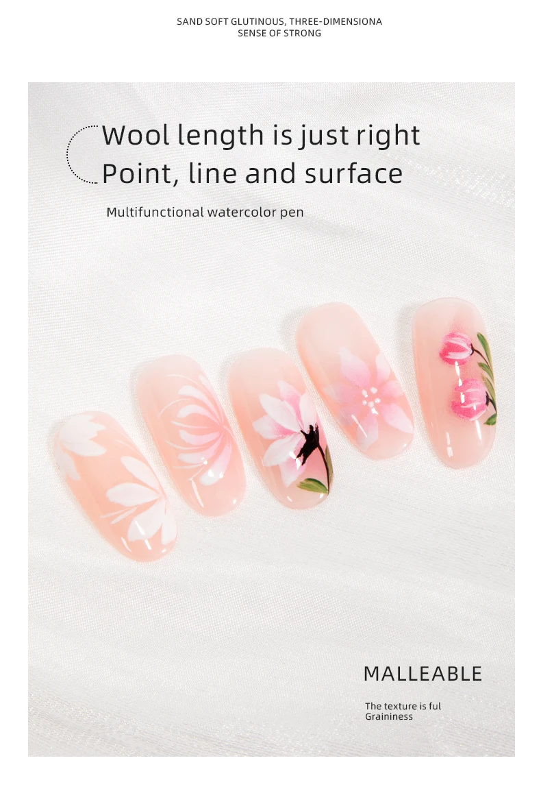 Art Painting Brush Acrylic Lines Pen Stripes Grid Flower Butterfly Drawing Watercolor Brushes DIY Design Manicure Tools