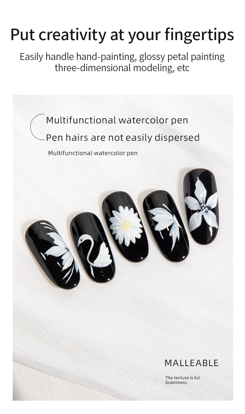 Art Painting Brush Acrylic Lines Pen Stripes Grid Flower Butterfly Drawing Watercolor Brushes DIY Design Manicure Tools