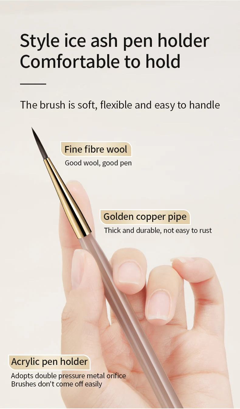 Art Painting Brush Acrylic Lines Pen Stripes Grid Flower Butterfly Drawing Watercolor Brushes DIY Design Manicure Tools