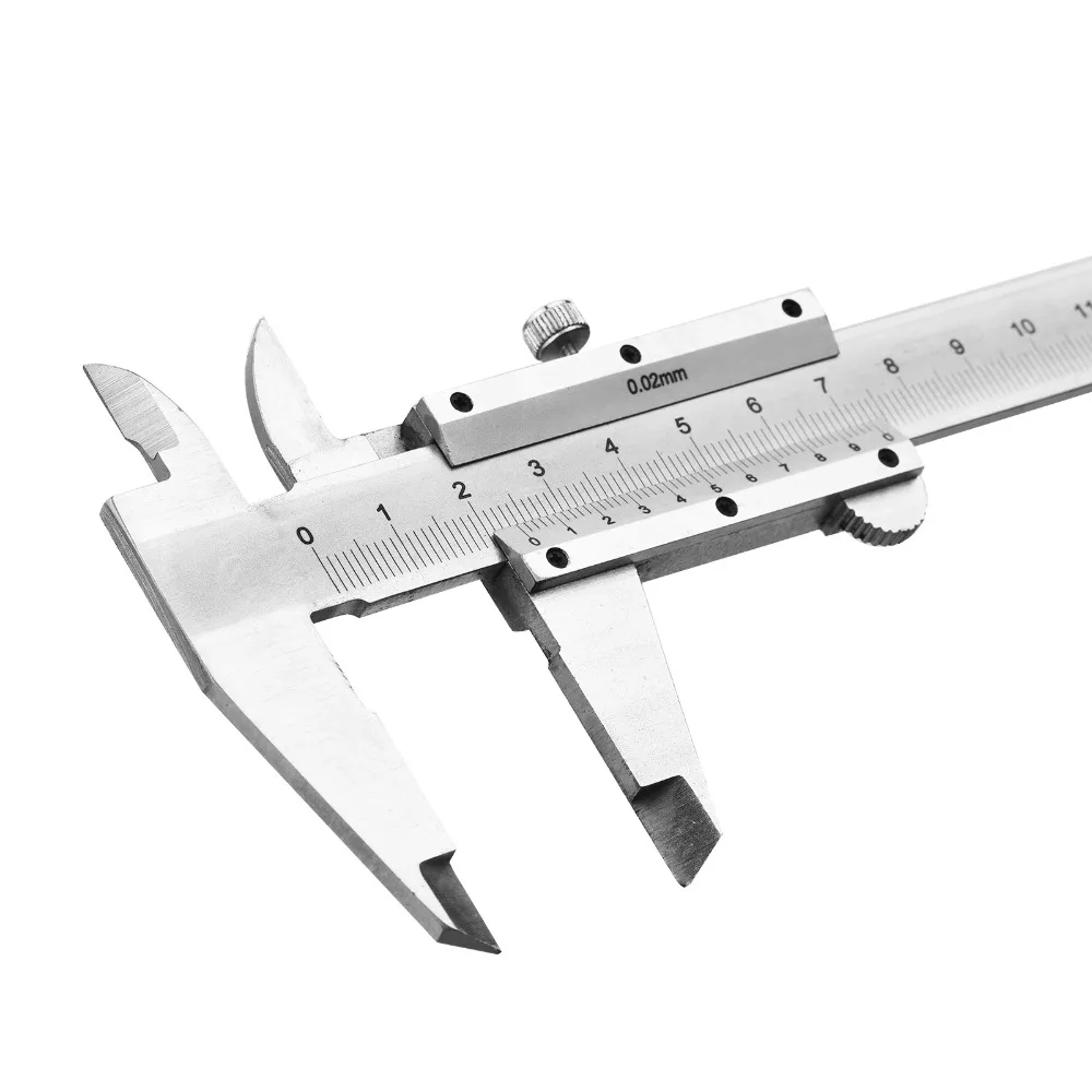 0-150mm 0-6 Inch Vernier Caliper High Accuracy Stainless Steel Plastic Gauge Measuring Tool Inside Outside Depth Micrometer