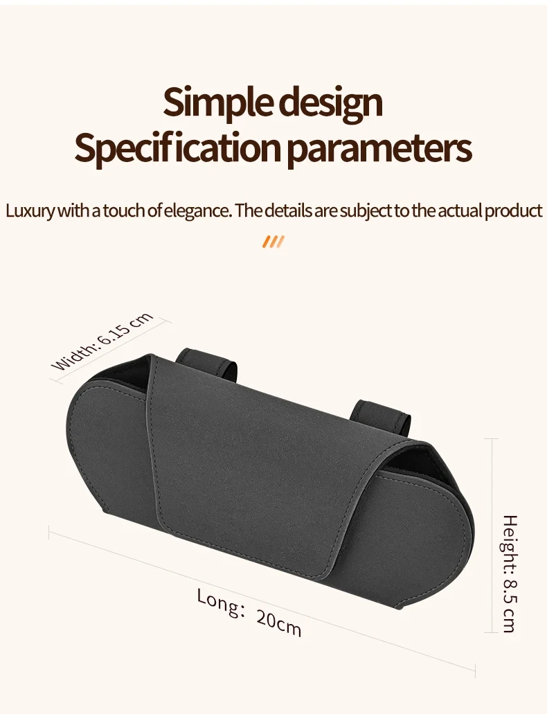 Magnetic Suction Car Glasses Case Car Sun Visor Storage Holder Car Interior High-end Sunglasses Box Auto Interior Accessories