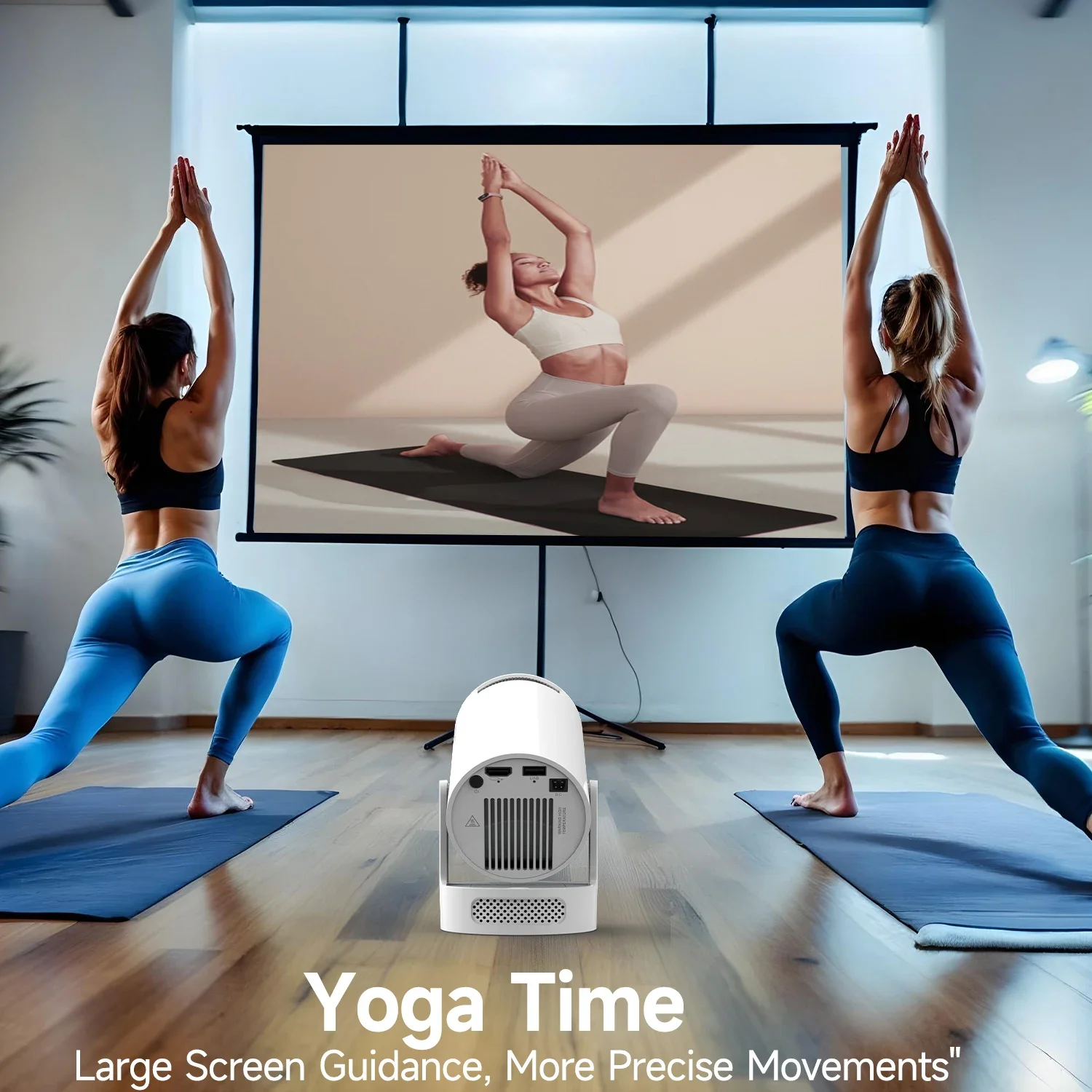 Magcubic HY300 Pro+ 8K Wifi6 Projector 290ANSI Android 14 Dual WIFI Allwinner H726 BT5.4 1280x720P Home Cinema Outdoor Portable