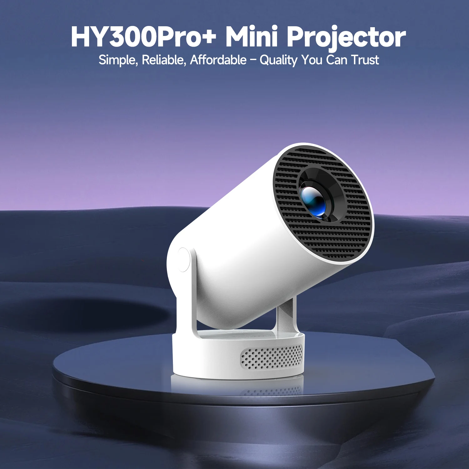 Magcubic HY300 Pro+ 8K Wifi6 Projector 290ANSI Android 14 Dual WIFI Allwinner H726 BT5.4 1280x720P Home Cinema Outdoor Portable