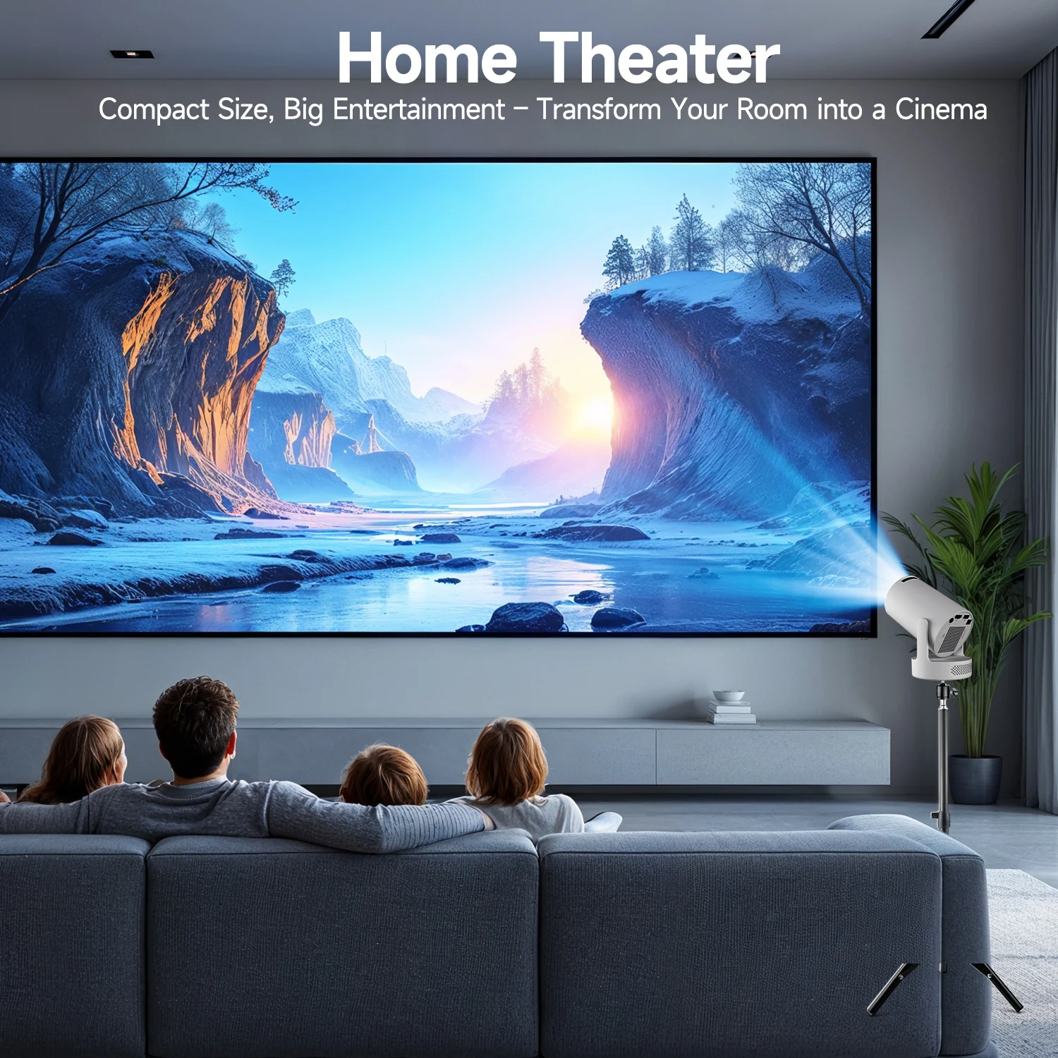 Magcubic HY300 Pro+ 8K Wifi6 Projector 290ANSI Android 14 Dual WIFI Allwinner H726 BT5.4 1280x720P Home Cinema Outdoor Portable