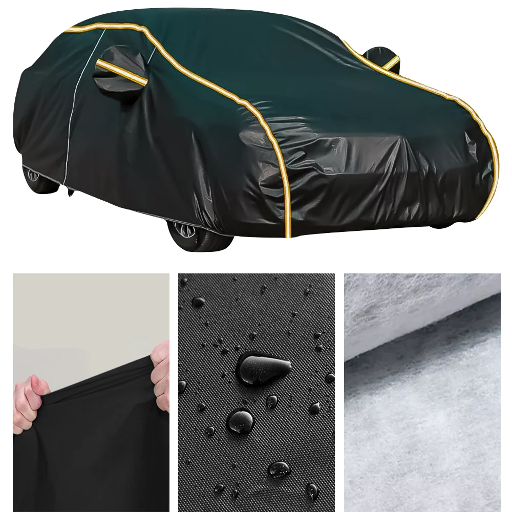 S-XLarge Waterproof 6 Layer Car Cover Heavy Duty Cotton Lined UV Protection UK
