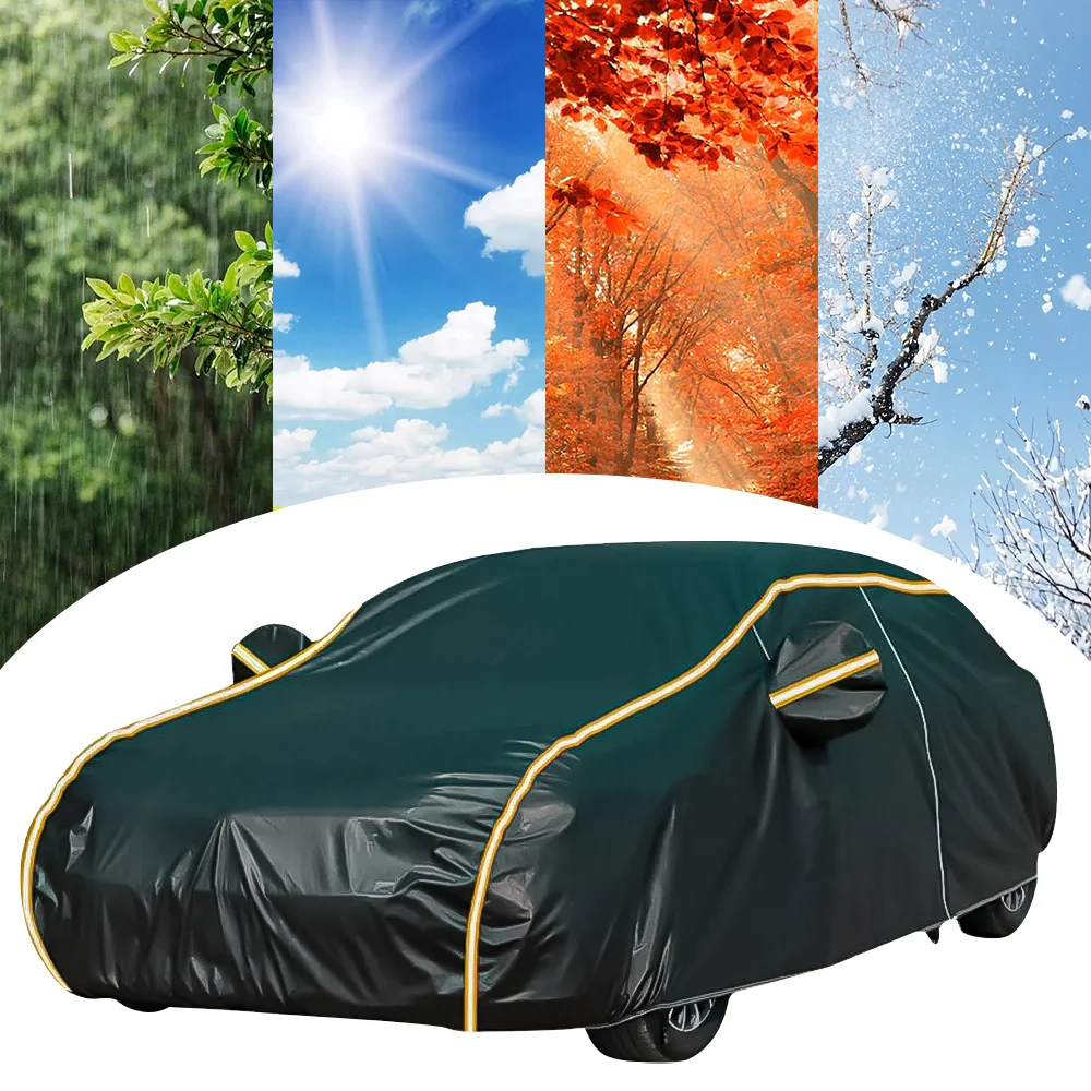 S-XLarge Waterproof 6 Layer Car Cover Heavy Duty Cotton Lined UV Protection UK