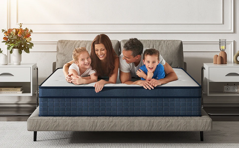 Single/Small Double/Double/King Size 10.24" Pocket Spring Mattress-in-a-Box | Medium-Firm Support | Motion Control & Pressure Re