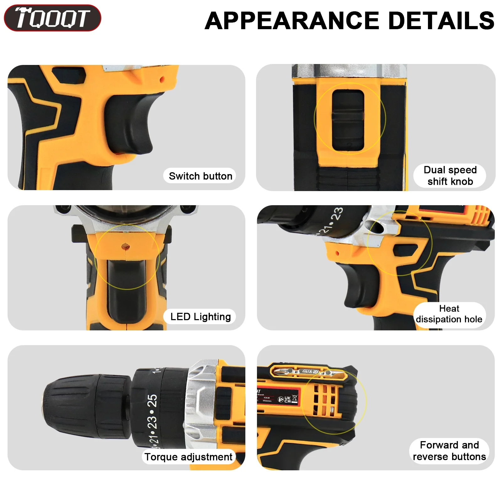 21V Cordless Screwdriver Kit with 2 Lithium Batteries & Screwdriver Bits, Handheld Power Screwdriver for Furniture Assembly, Home DIY and Daily Screw Fastening Work