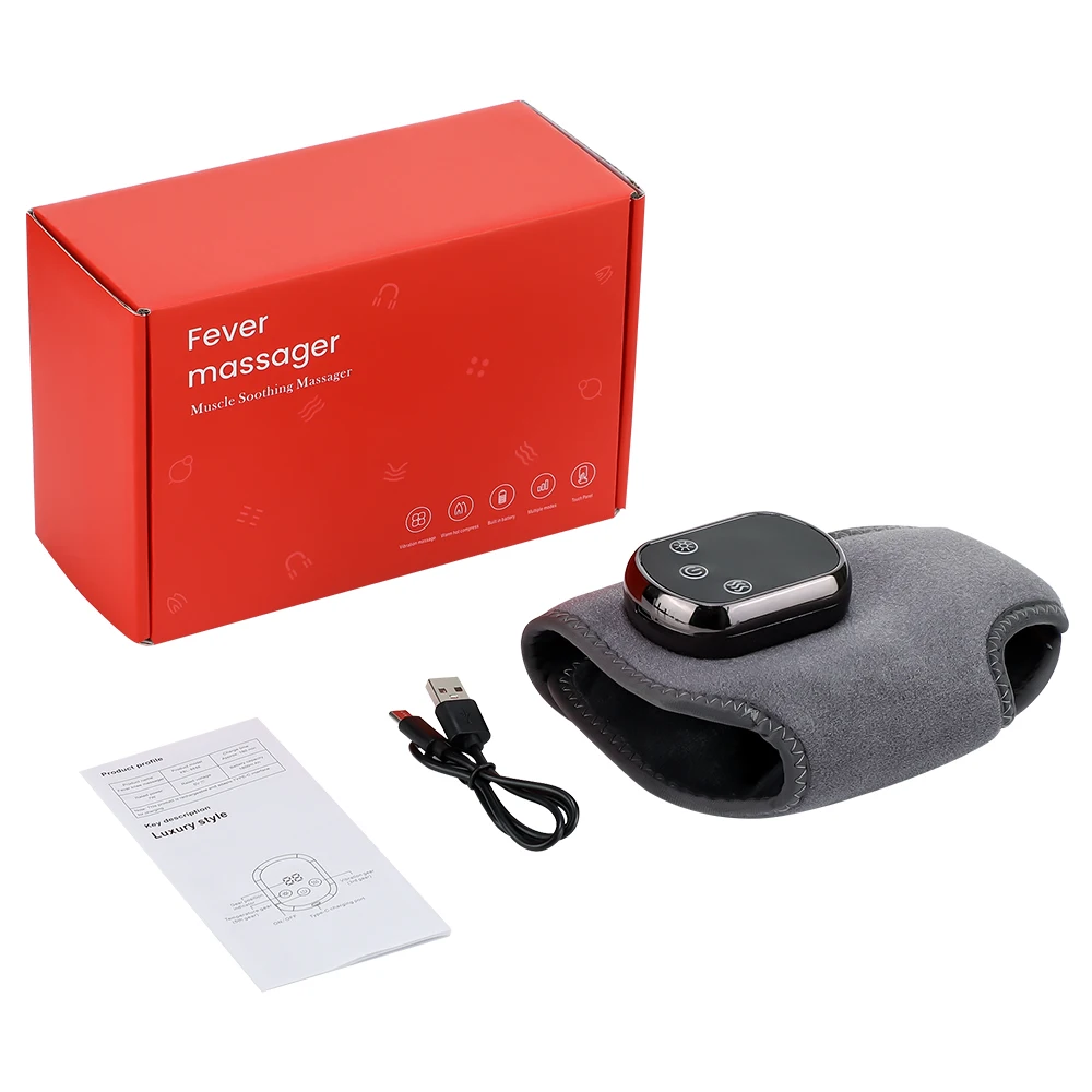 Electric Heat And Vibration Ankle Massager Infrared Hot Compress Therapy Ankle Massage Heated Wrap Support Brace Foot Protector