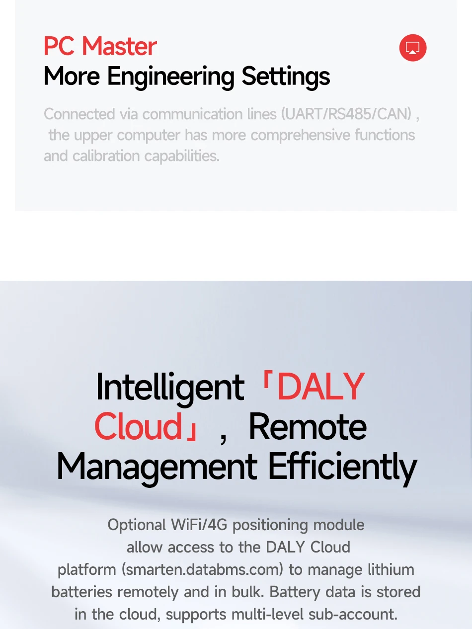 Daly Smart Active BMS 4s LiFePO4 8s 24V 16s 100A 150A 40A 60A 200A 12V 48V LiFePO4 1A Active Balance with UART RS485 WiFi Key