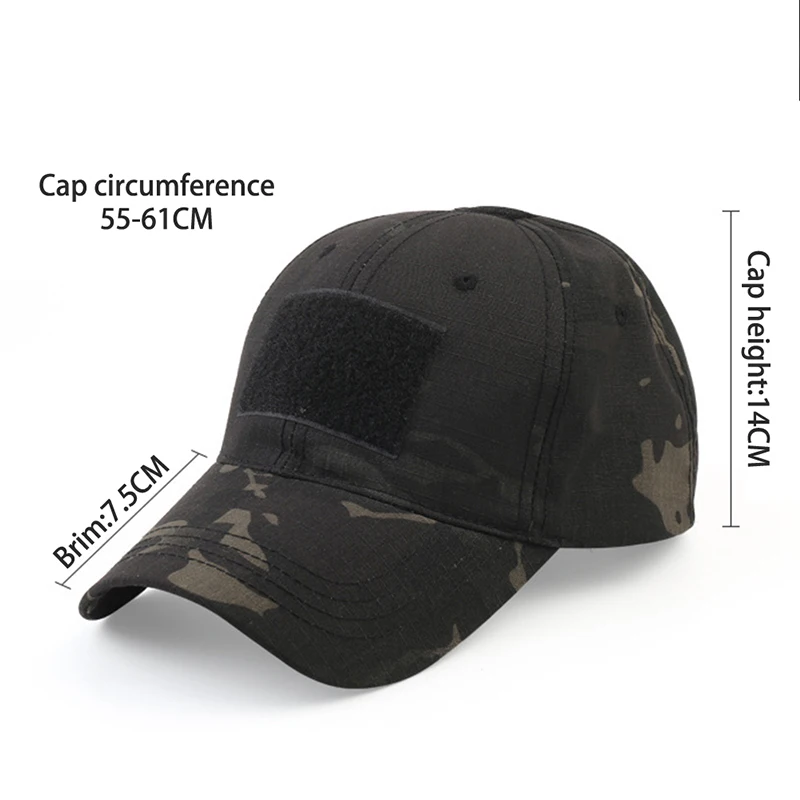 1pc Baseball Caps Camouflage Tactical Outdoor Soldier Combat Paintball Adjustable Hat Summer Snapback Sun Hats for Men Women