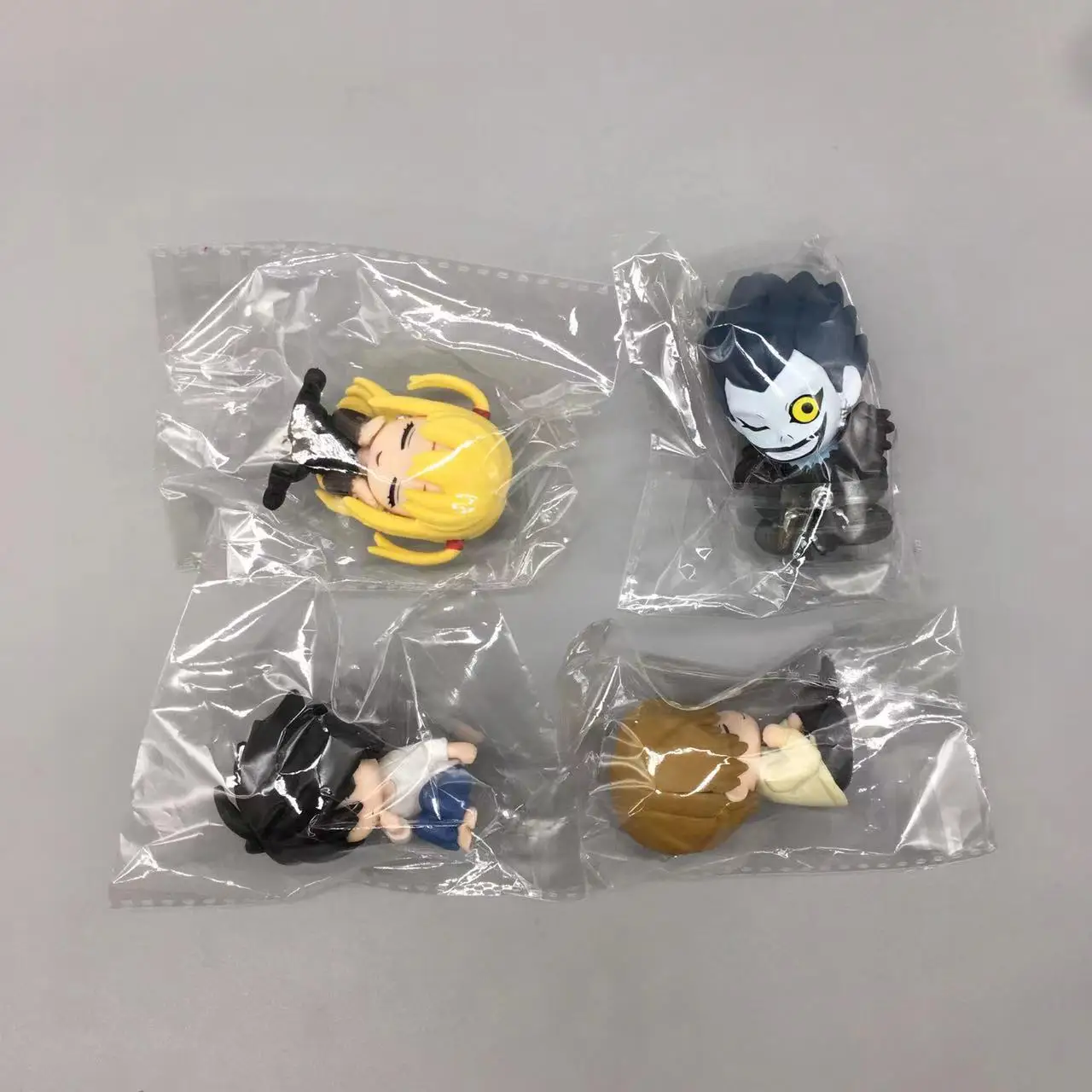 In-stock kawaii Shoulder-to-Shoulder anime death note Light Yagami Amane Misa Ryuk sitting waiting ornaments collection figures
