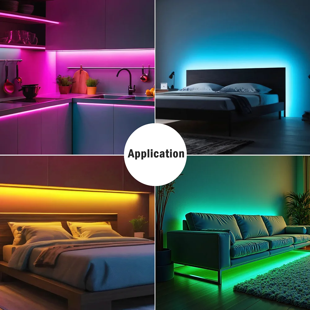 5V USB COB LED Strip Light 320LEDs Ribbon Tape Warm White Red Green Blue Pink Yellow 8mm PCB Flexible Linear Lighting Room Decor