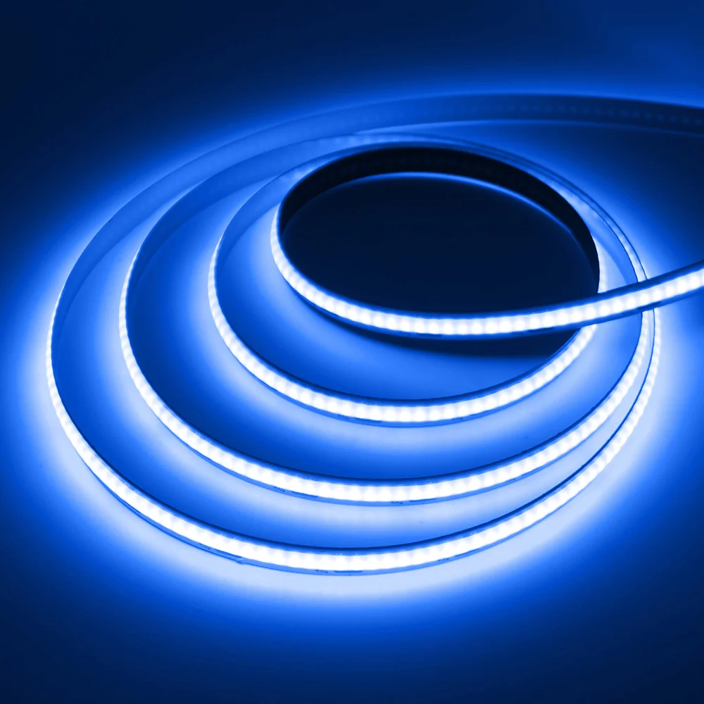 5V USB COB LED Strip Light 320LEDs Ribbon Tape Warm White Red Green Blue Pink Yellow 8mm PCB Flexible Linear Lighting Room Decor
