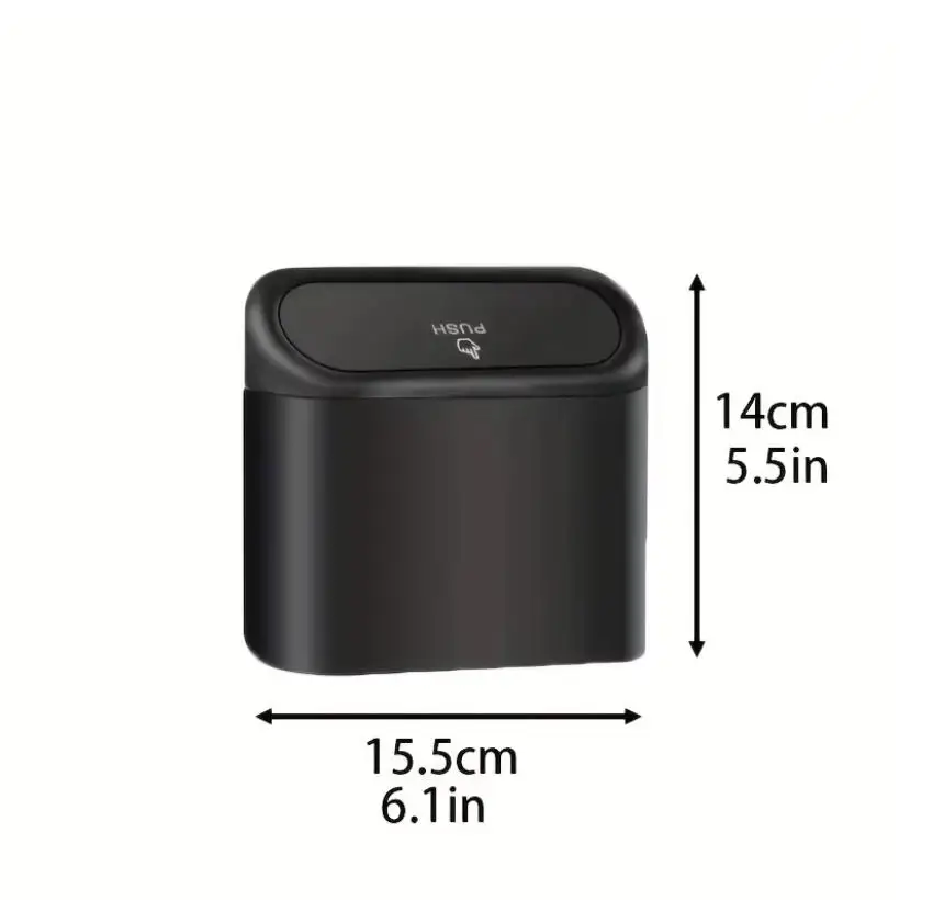 Car Trash Can (with Lid) Contains 1/2/3 Garbage Bags, Small Car Trash Can, Leak-proof Mini Car Accessories