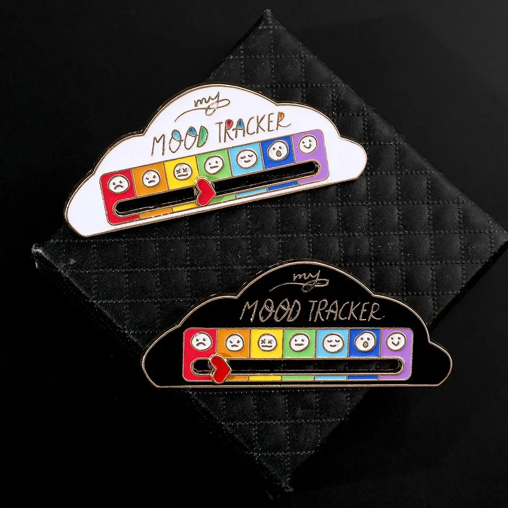 Mood Expression Pins for Women Men My Social Battery Brooches on Clothes Funny Alloy Badge Gifts