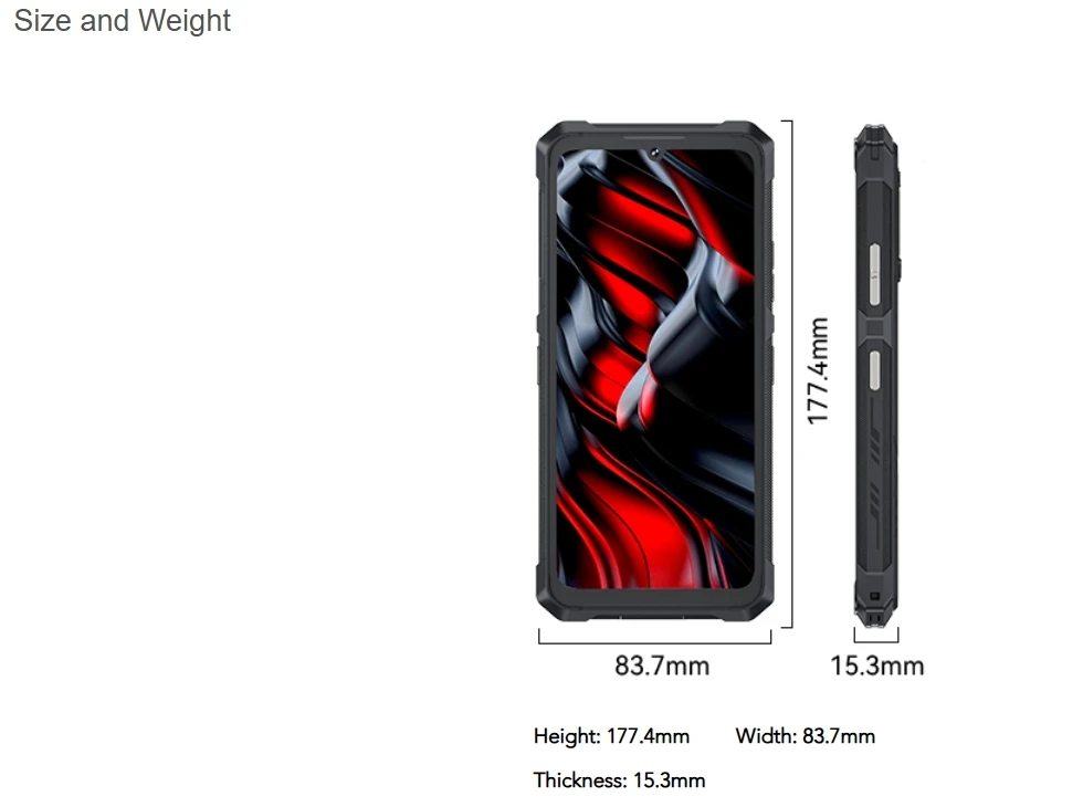 [Ship From UK] Cubot KingKong ES 3 Android 15 Rugged Smartphone 16GB(6+10) 256GB 10200mAh 33W 48MP 6.745''120Hz NFC Mobile Phone