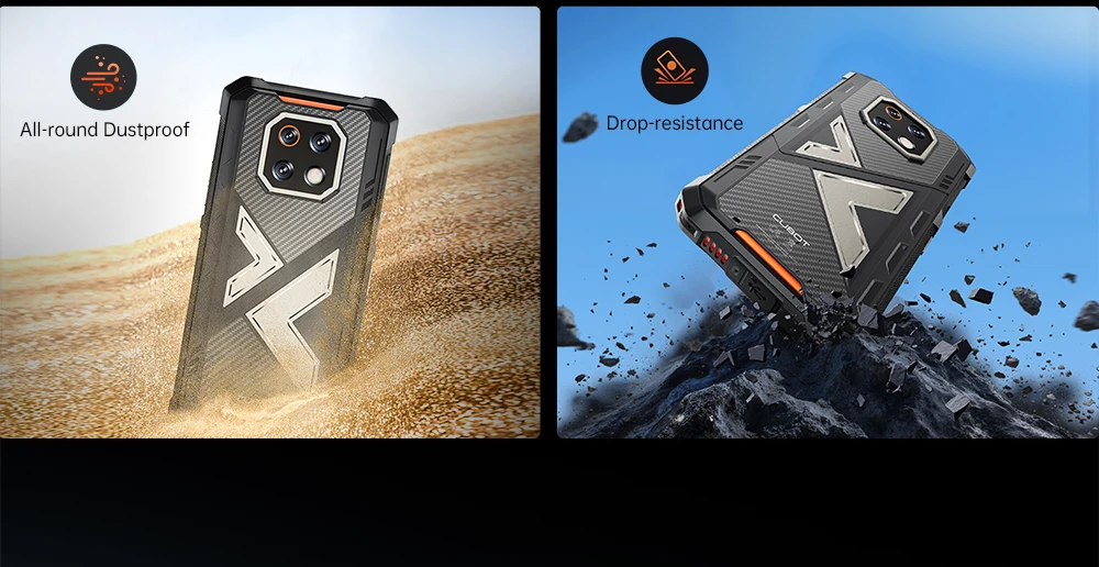 [Ship From UK] Cubot KingKong ES 3 Android 15 Rugged Smartphone 16GB(6+10) 256GB 10200mAh 33W 48MP 6.745''120Hz NFC Mobile Phone