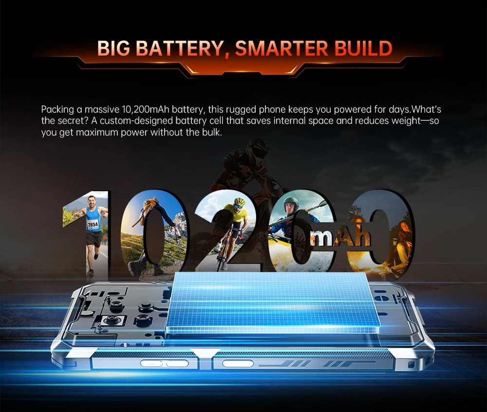 [Ship From UK] Cubot KingKong ES 3 Android 15 Rugged Smartphone 16GB(6+10) 256GB 10200mAh 33W 48MP 6.745''120Hz NFC Mobile Phone