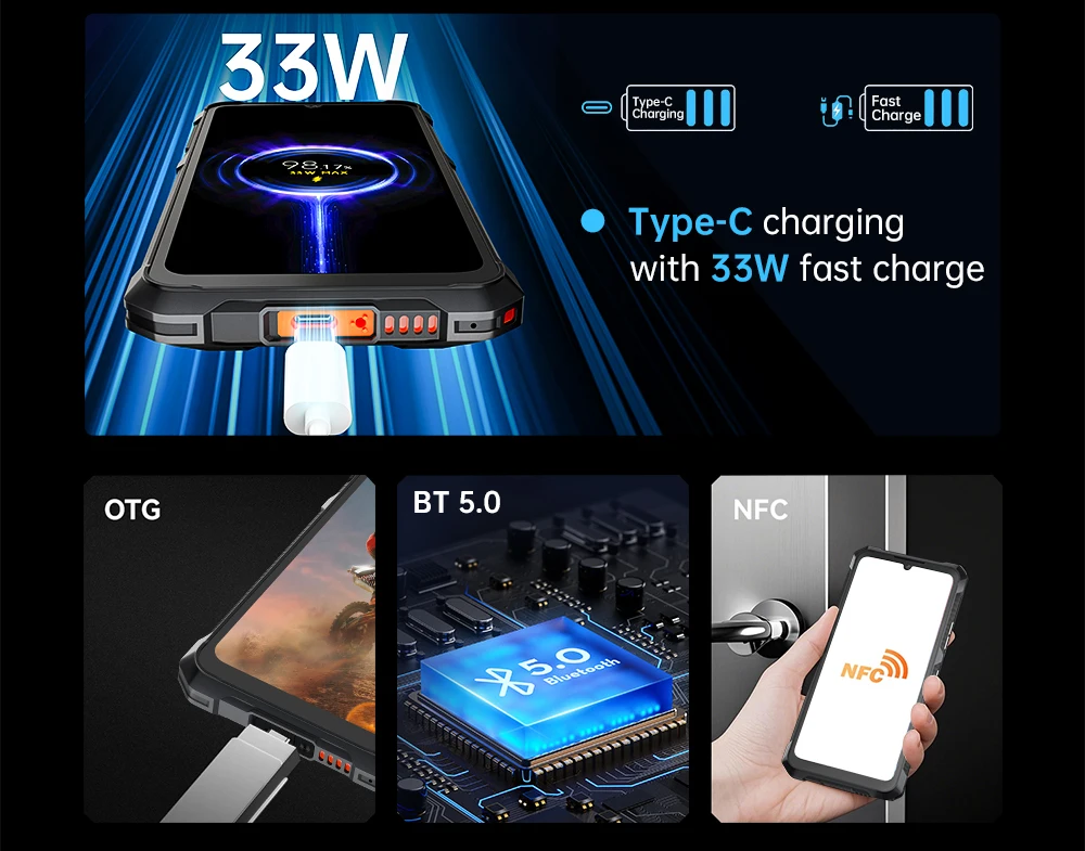 [Ship From UK] Cubot KingKong ES 3 Android 15 Rugged Smartphone 16GB(6+10) 256GB 10200mAh 33W 48MP 6.745''120Hz NFC Mobile Phone