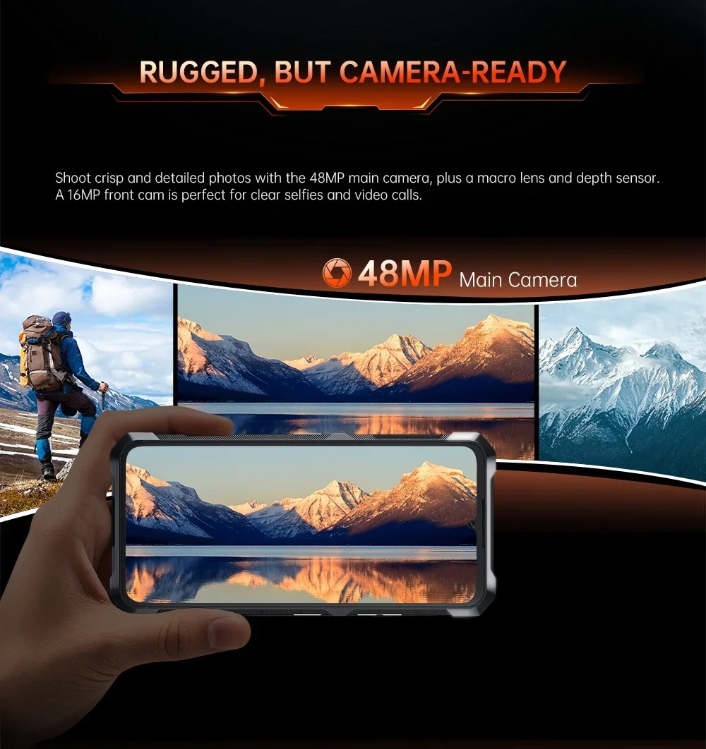 [Ship From UK] Cubot KingKong ES 3 Android 15 Rugged Smartphone 16GB(6+10) 256GB 10200mAh 33W 48MP 6.745''120Hz NFC Mobile Phone