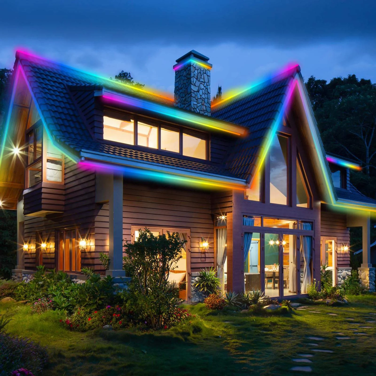 RGB Rope Light APP Remote Silicone Neon Tape Light Color Changing Rope Light for Bedroom Living Room Gameroom