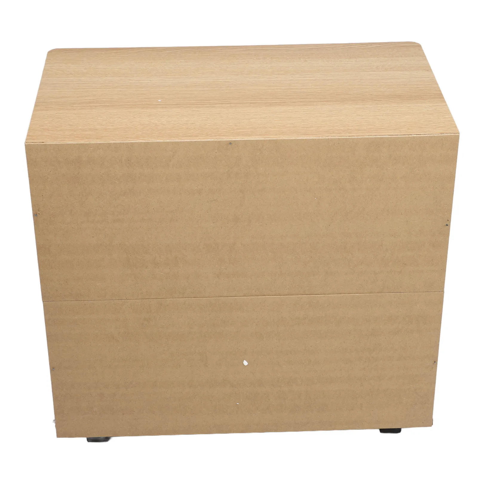 Bedside Storage Cabinet with Lock Removable Wheels Artificial Wood Bedroom End Table Drawer Cabinet for File Document Clothing