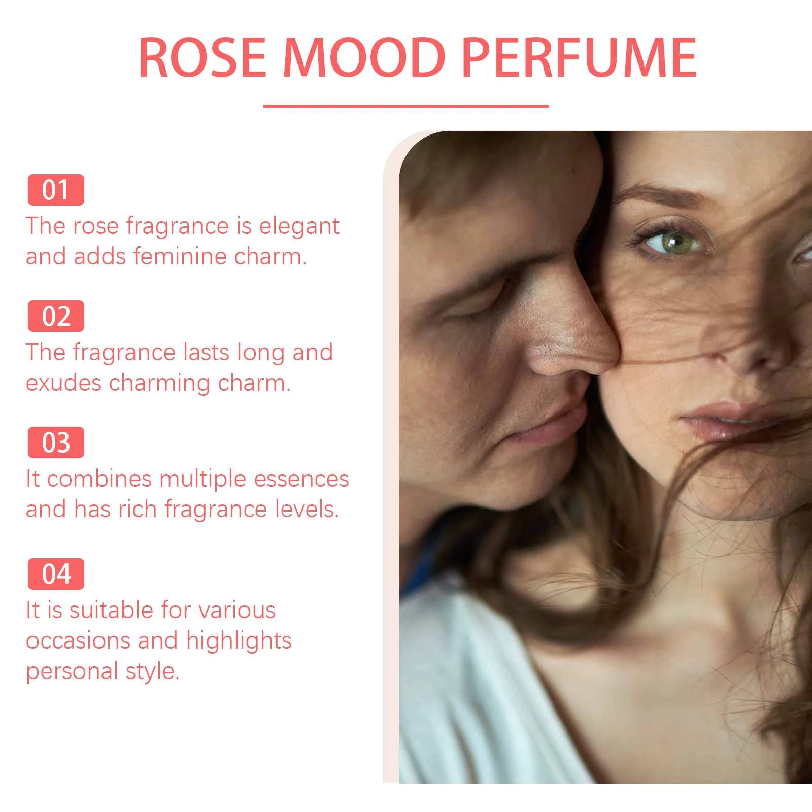 Roxelis 12ml Arab Perfume Rose Elegant Fragrance Arab Dubai Style Lasting Pheromone Dating Scent Attract Charming Rose Perfume
