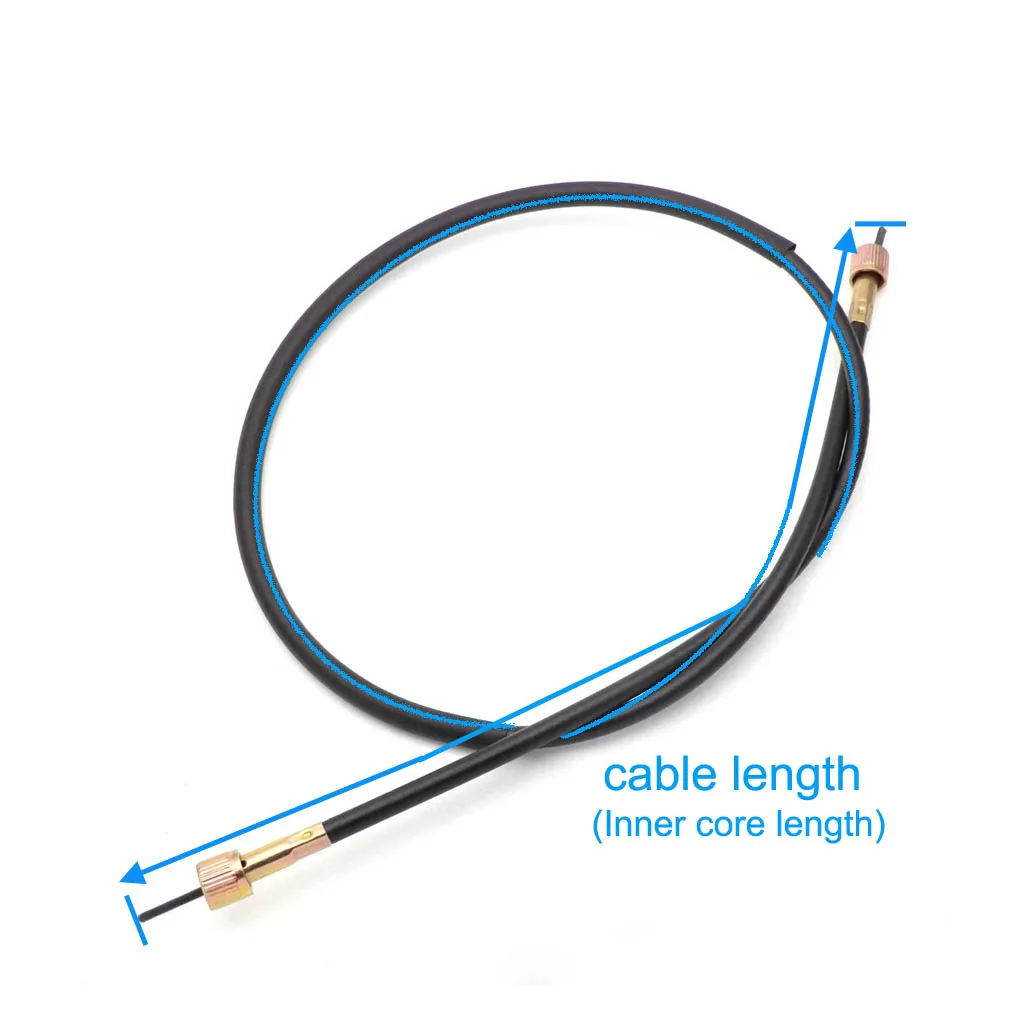 Motorcycle Speedometer Cable Double Square Head for Chinese Scooter Parts 80CM-120CM Length