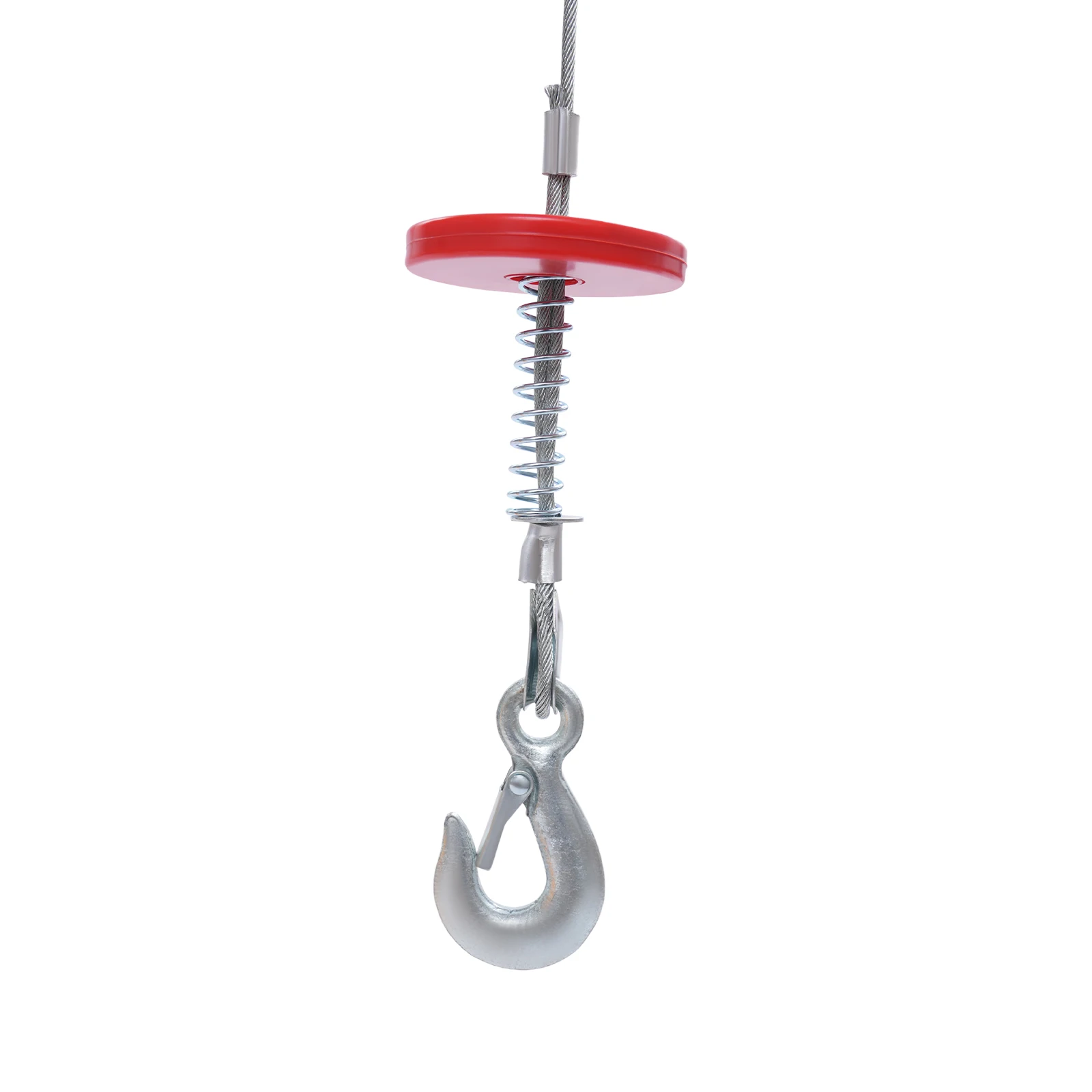 550W Electric Hoist with Wired Control, 18m Steel Wire & Dual Mode Double Rope for Factory Construction, 250kg Load Capacity