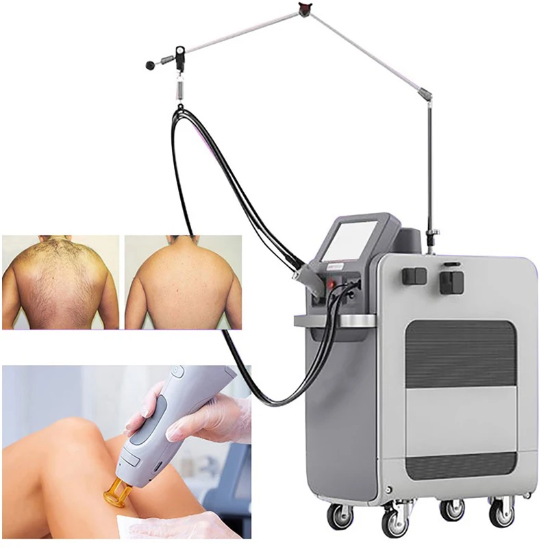2026 SLyriclaser 1064/532nm long pulse width High quality 1064nm painless hair removal Clinic 755NM alexandrite machine
