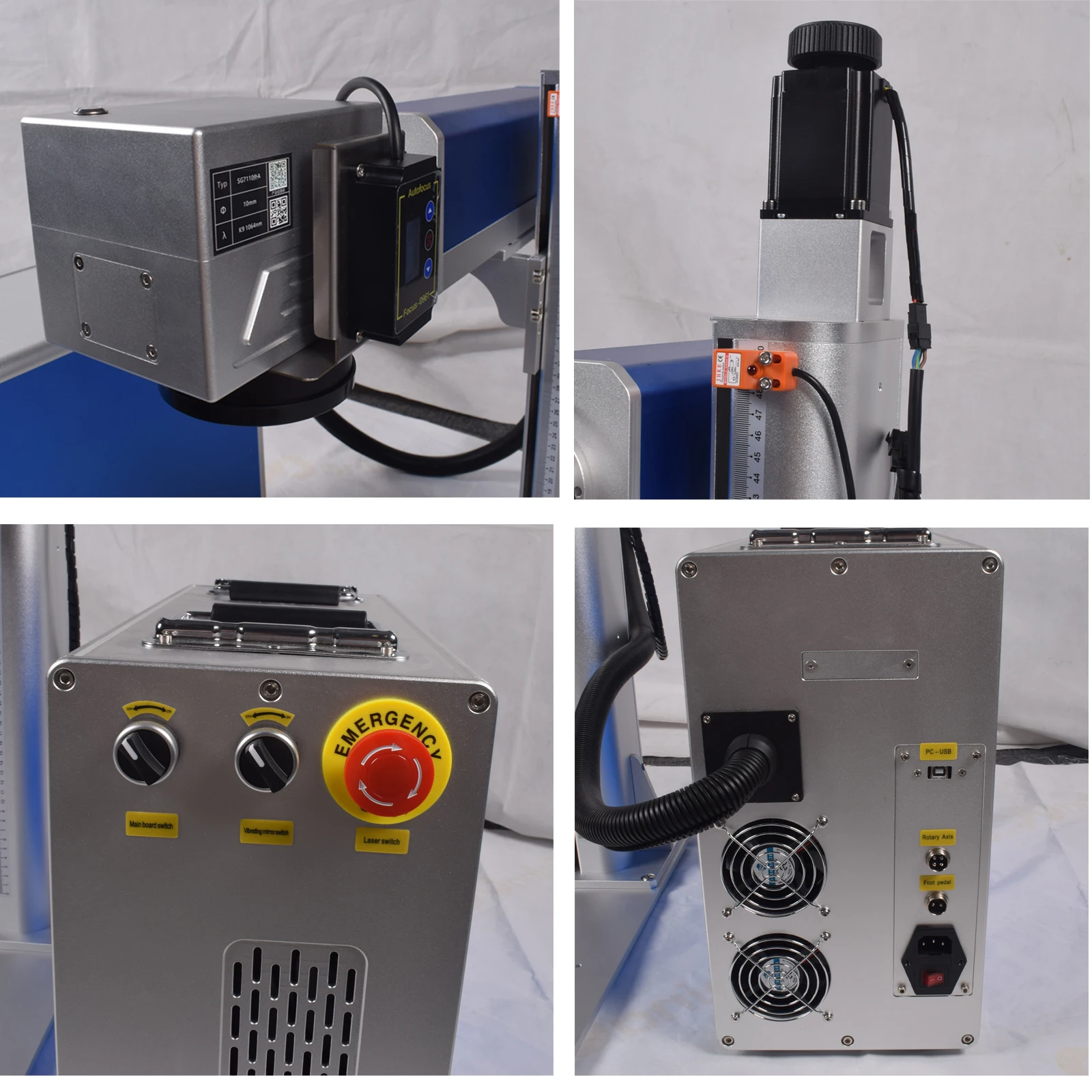 300W JPT Mopa Auto Focus Fiber Laser Marking Cutting Machine Fiber Laser Deep Engraver for All Metal Gold Silver Jewelry Ring