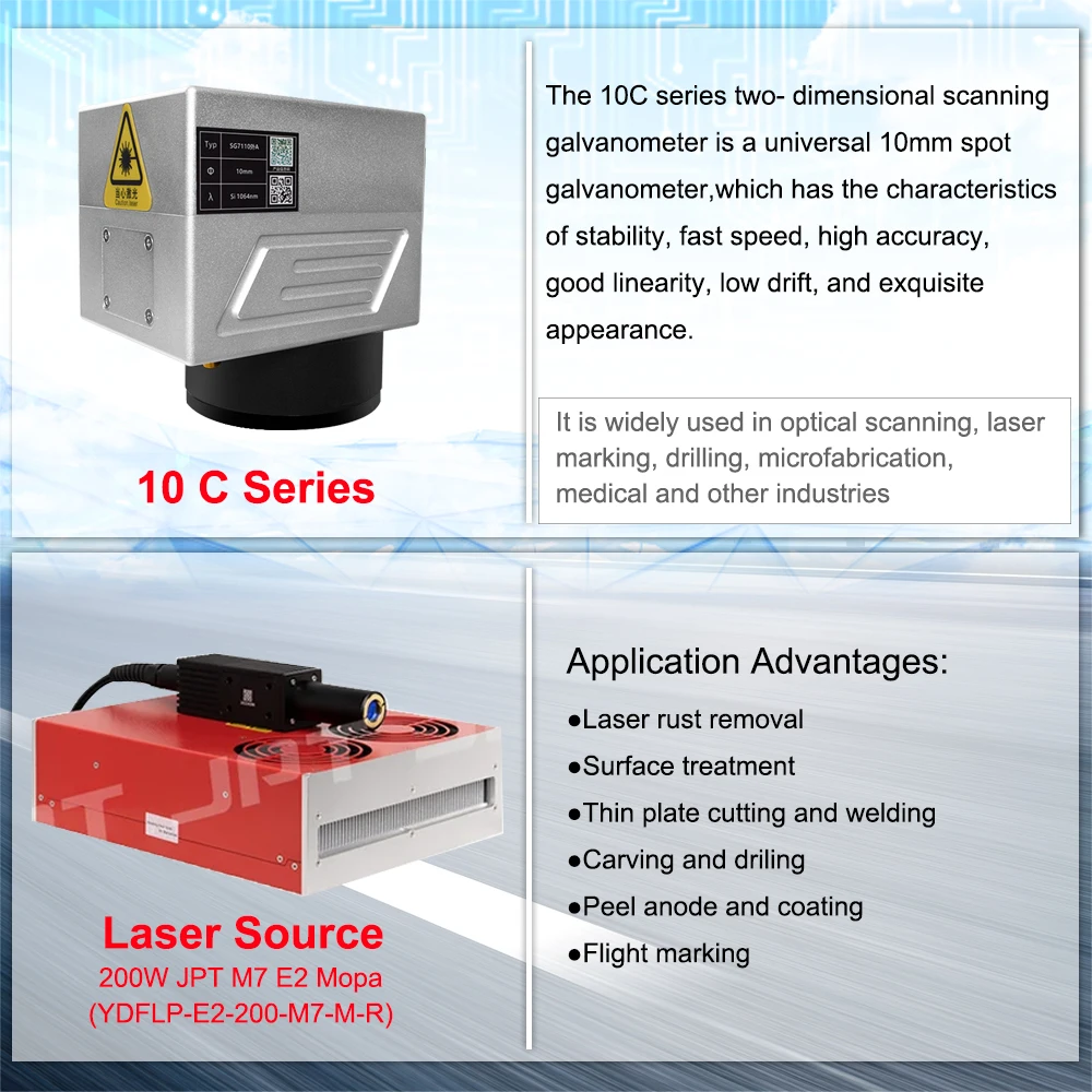 300W JPT Mopa Auto Focus Fiber Laser Marking Cutting Machine Fiber Laser Deep Engraver for All Metal Gold Silver Jewelry Ring