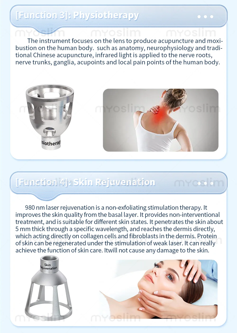 High Power 5 in 1 980nm Diode Vascular Removal Machine Remove Spider Veins Blood Vessels Removal Nail Fungus