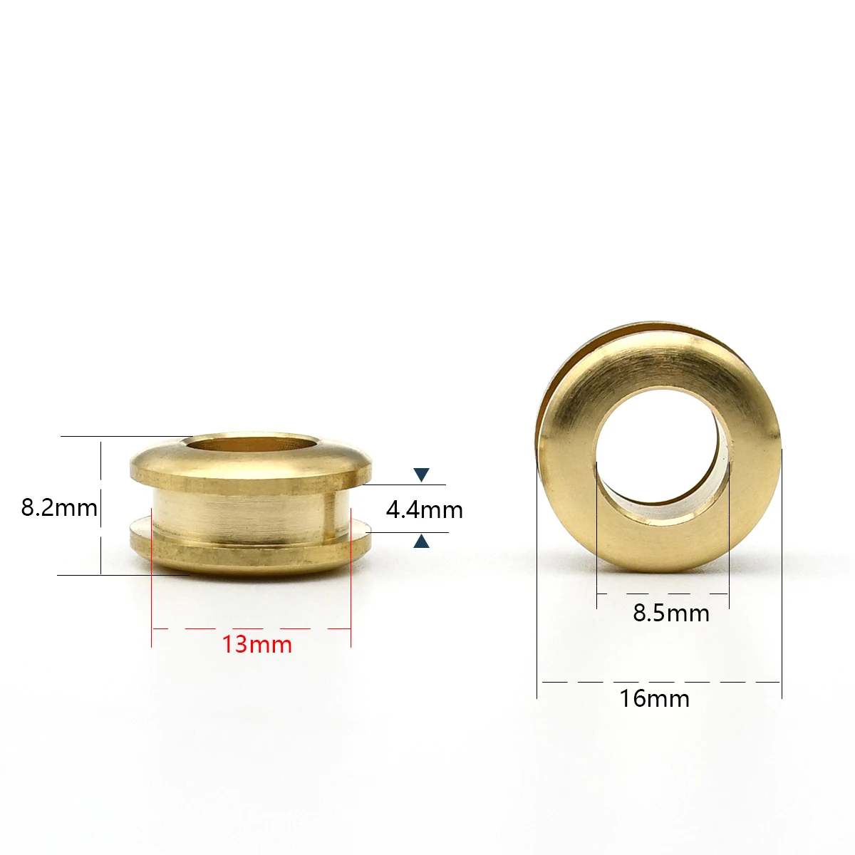2pcs Solid Brass Screw Back Eyelets with Washer Grommets Leather Craft Accessory for Bag Garment Shoe Clothes Jeans Decoration