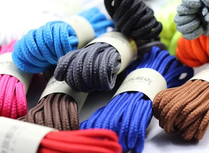1Pair Classic Round Shoe laces Outdoor Sneakers Shoes Laces Solid Color Kids Adult Shoelaces 90/120/150CM YD-1