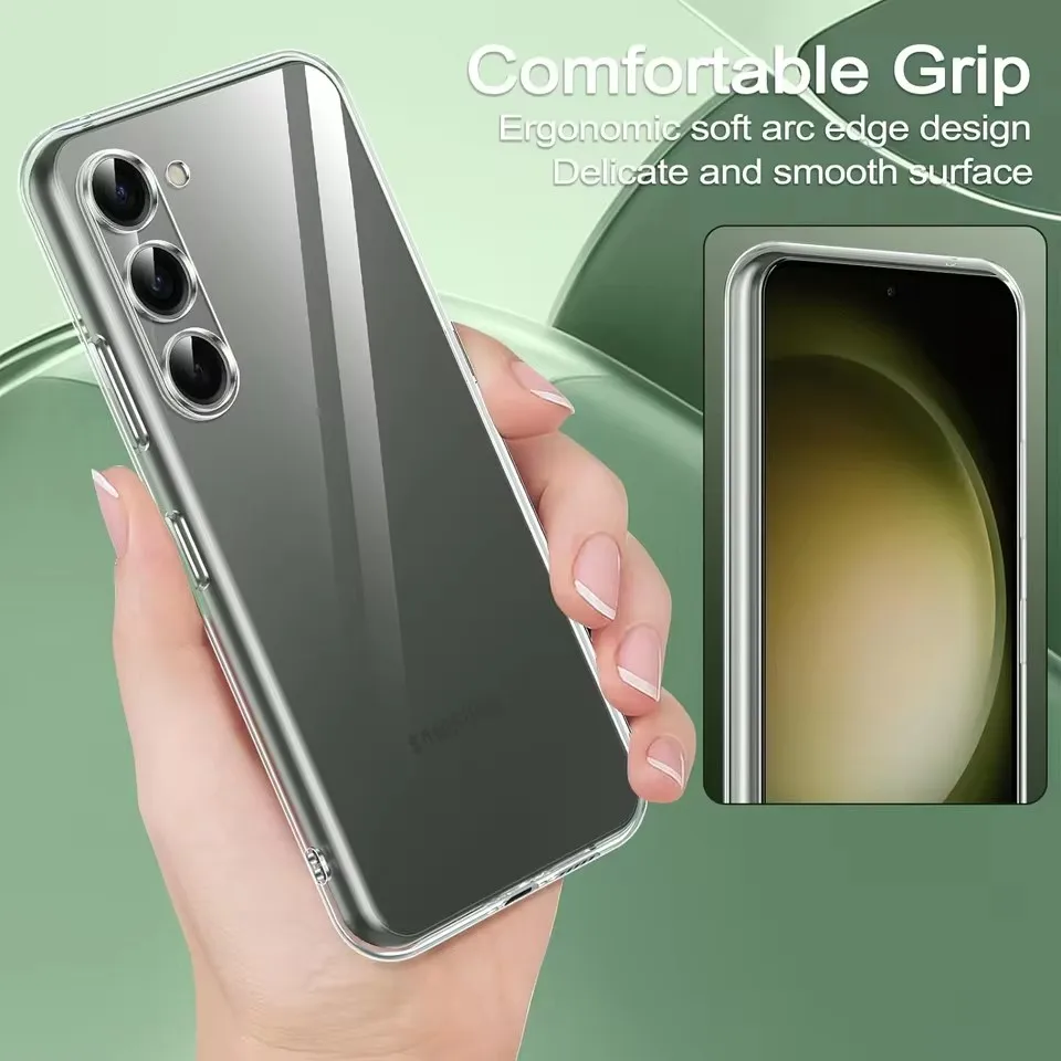 Soft Silicone Clear Phone Case for Samsung A56 A55 A53 A13 A52 A35 A34 A33 A54 A16 A15 A36 A51 A52S S24 S22 S21 S23 S25 Ultra