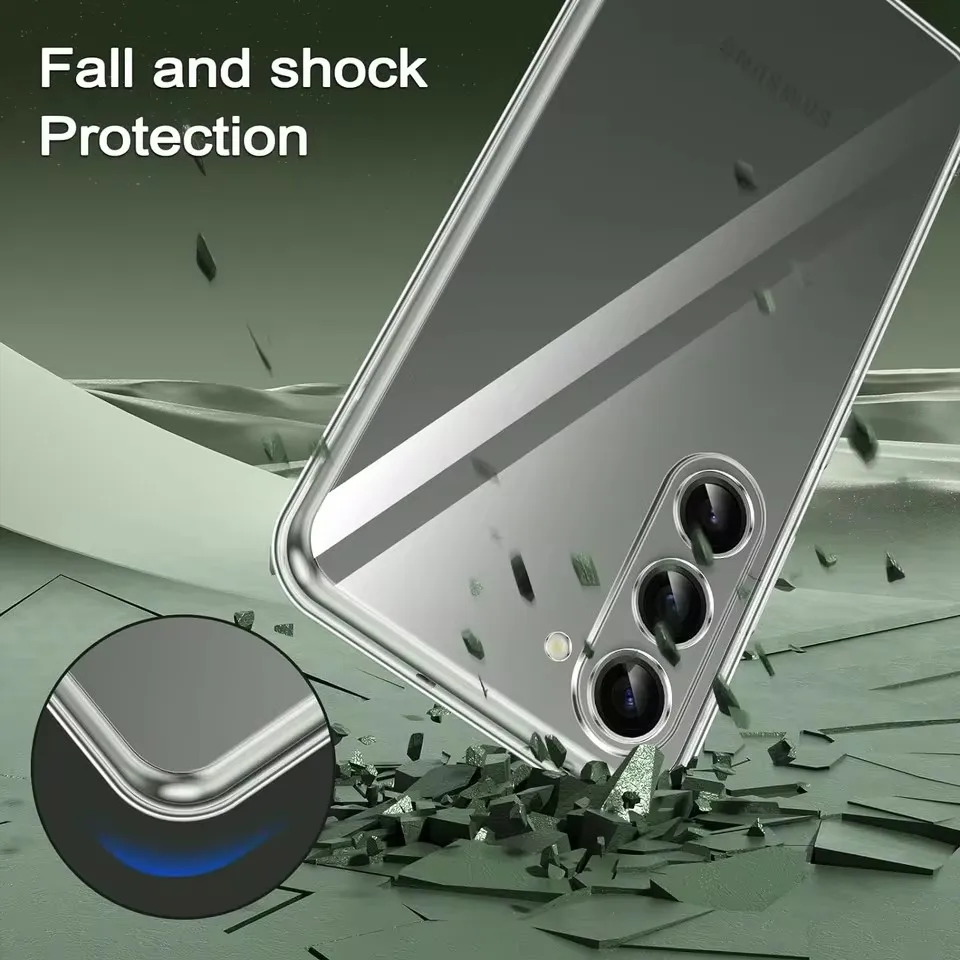 Soft Silicone Clear Phone Case for Samsung A56 A55 A53 A13 A52 A35 A34 A33 A54 A16 A15 A36 A51 A52S S24 S22 S21 S23 S25 Ultra