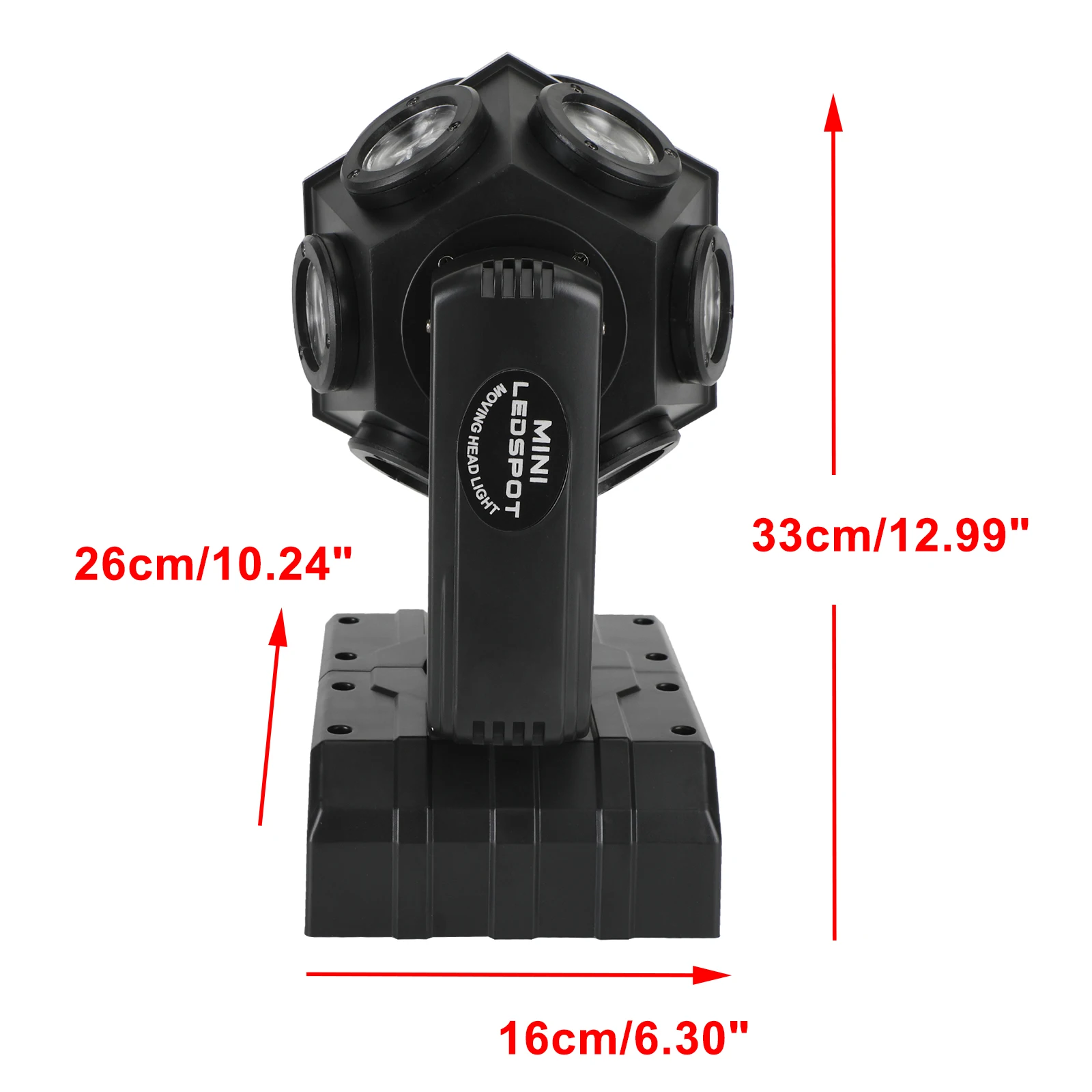 200W Moving Head 12 LED Rotating Beam Stage Light RGBW DJ Disco Party DMX