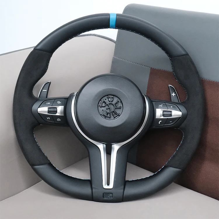 For BMW E90 E87 E83 E92 E84 E70 E71 F20 F23 F30 F34 F10 F25 F48 F15 Upgrade Steering Wheel Leather Modify New Style